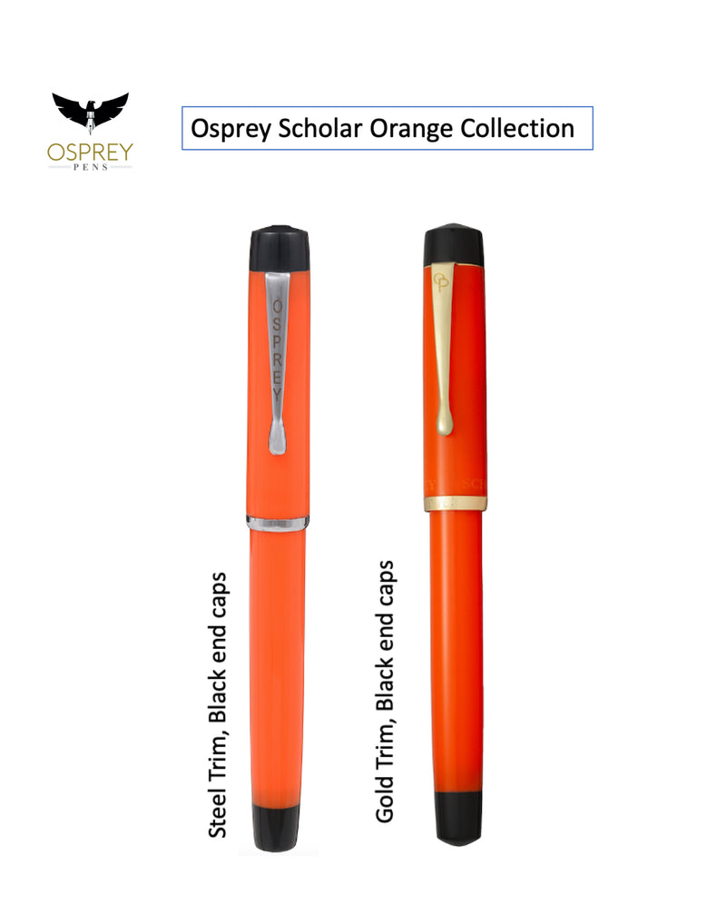 Duofold Orange Scholar (Steel or Gold trim)