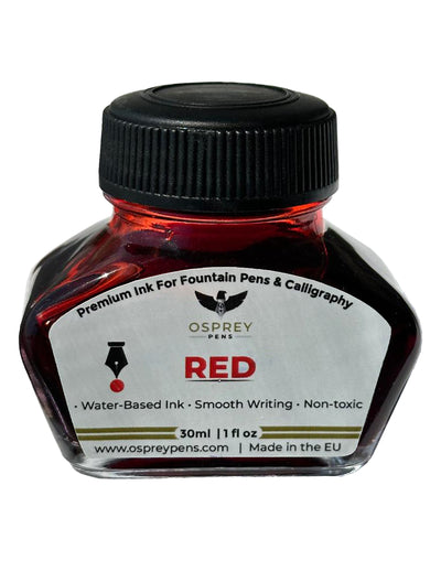 Osprey Pens Red Washable Fountain Pen Ink 30ML