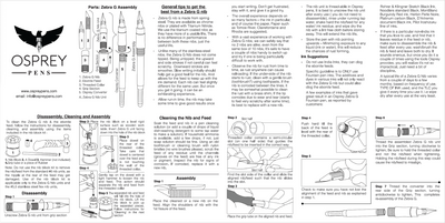 Osprey Pens Nib-Block Kit for easy maintenance of G nibs