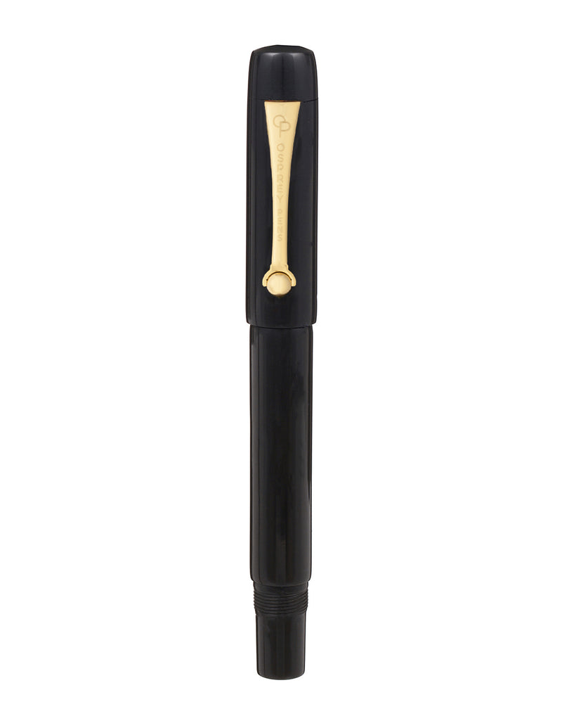 Black (Ebonite) Milano Fountain Pen with Standard and Flex Nib Options