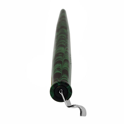 2-in-1 Dip Penholder - DarkGreen-Black , OliveGreen-Black ripple ebonite