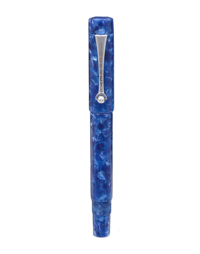 Osprey Milano Kyanite Azure with chrome plated clip and phosbronze flex and ultraflex nibs