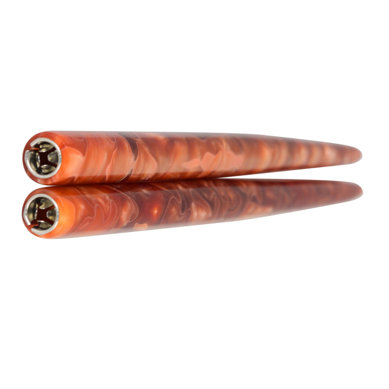 Straight Penholder -  Brown-Black Swirl - 6.75"
