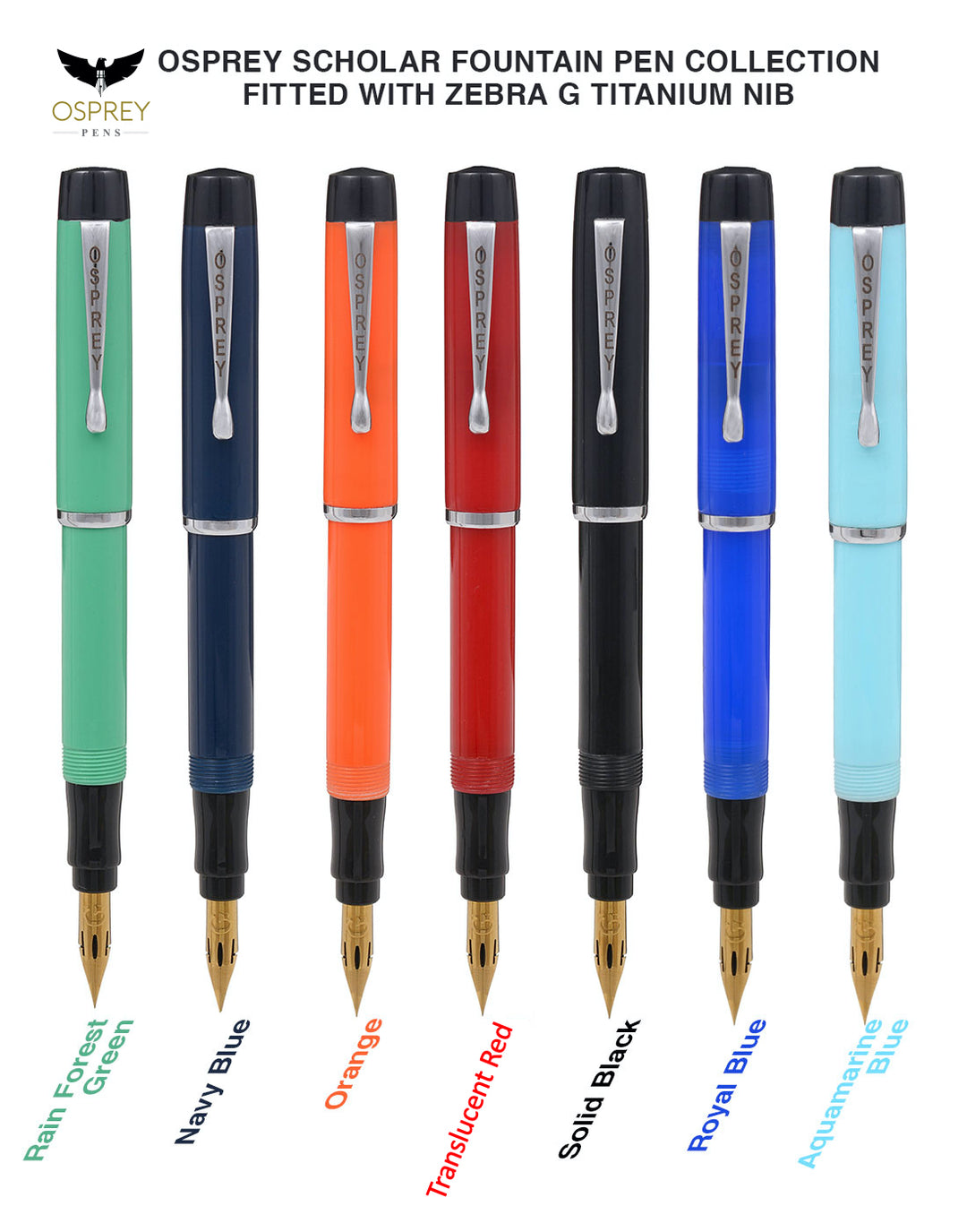 Osprey Zebra G Flex Fountain Pen – Calligraphy & Sketching Pen