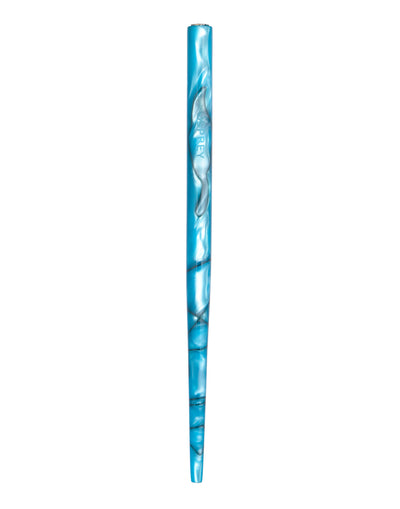 Straight Penholder  Blue-Black Swirl - 6.75"