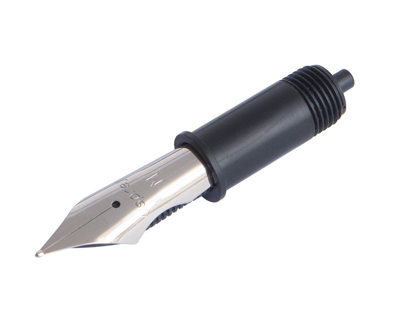 Osprey Pens Nib Unit-  Hour-glass Medium tip, Chrome Finish (SS), Size 6