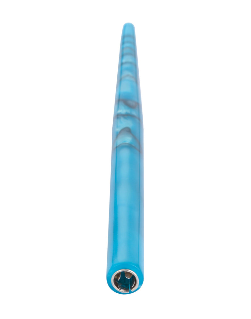 Straight Penholder  Blue-Black Swirl - 6.75"